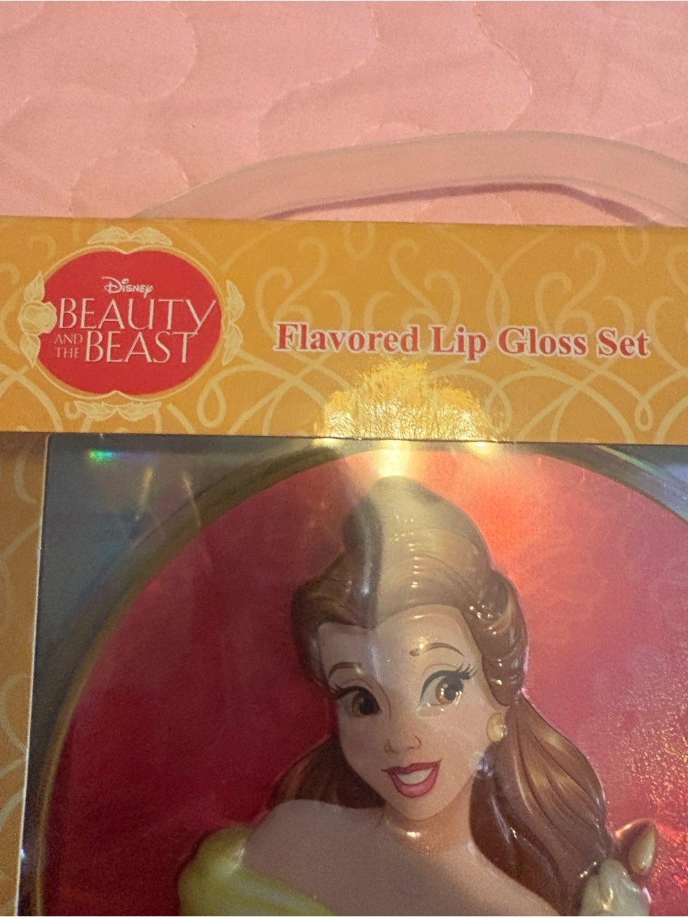 Disney Beauty and the Beast Belle Flavored Lip Gloss Set - Yellow Pink - Picture 3 of 3